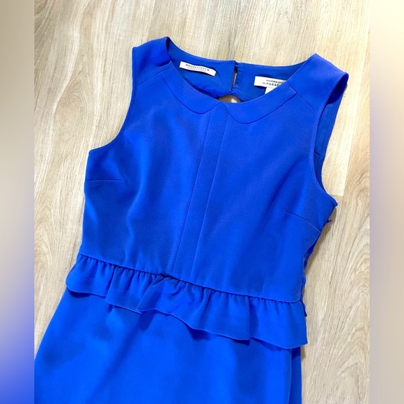 Maison Scotch & Soda “Another Day in Paradise” Blue Peplum Dress. Size 1(S) - Picture 5 of 10